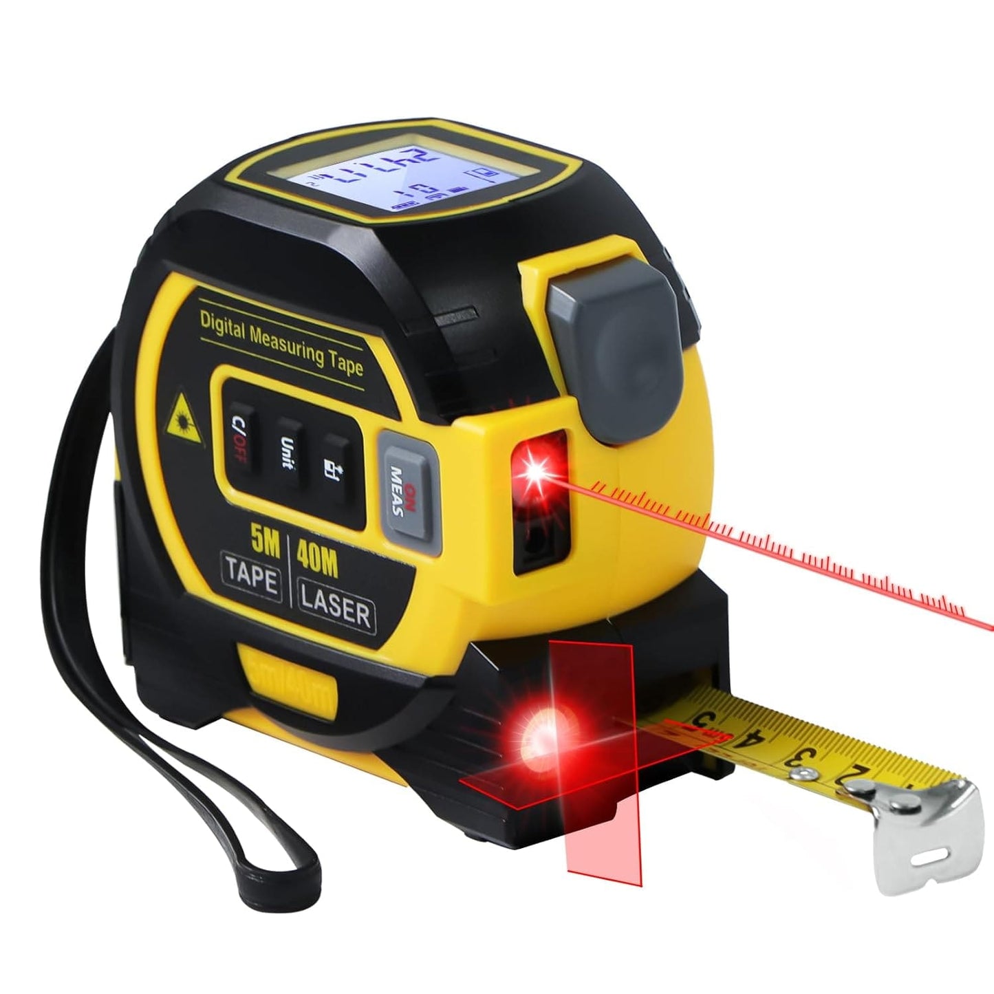 Fixer™ Laser Tape Measure 3-in-1 with Large LCD Display