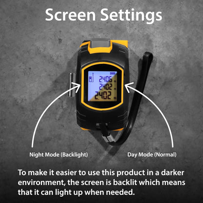 Fixer™ Laser Tape Measure 3-in-1 with Large LCD Display