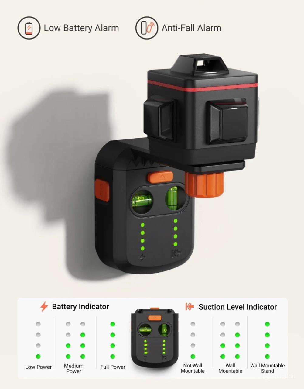 Fixer™ Innovative 3-in-1 Laser level: Precision, convenience, efficiency